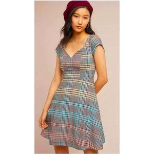 Anthropologie Moulinette Soeurs Finley Plaid Dress